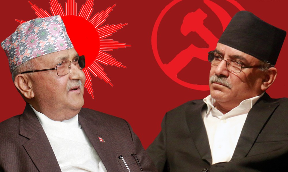 २६ दिनपछि ओली र प्रचण्डबीच ‘वान टु वान’ वार्ता