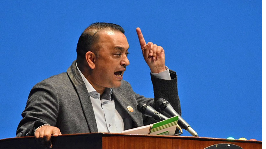 नेपाल सम्पत्ति शुद्धीकरणको कालो सूचीमा पर्न सक्छ भन्दै गगन थापा गर्जिए