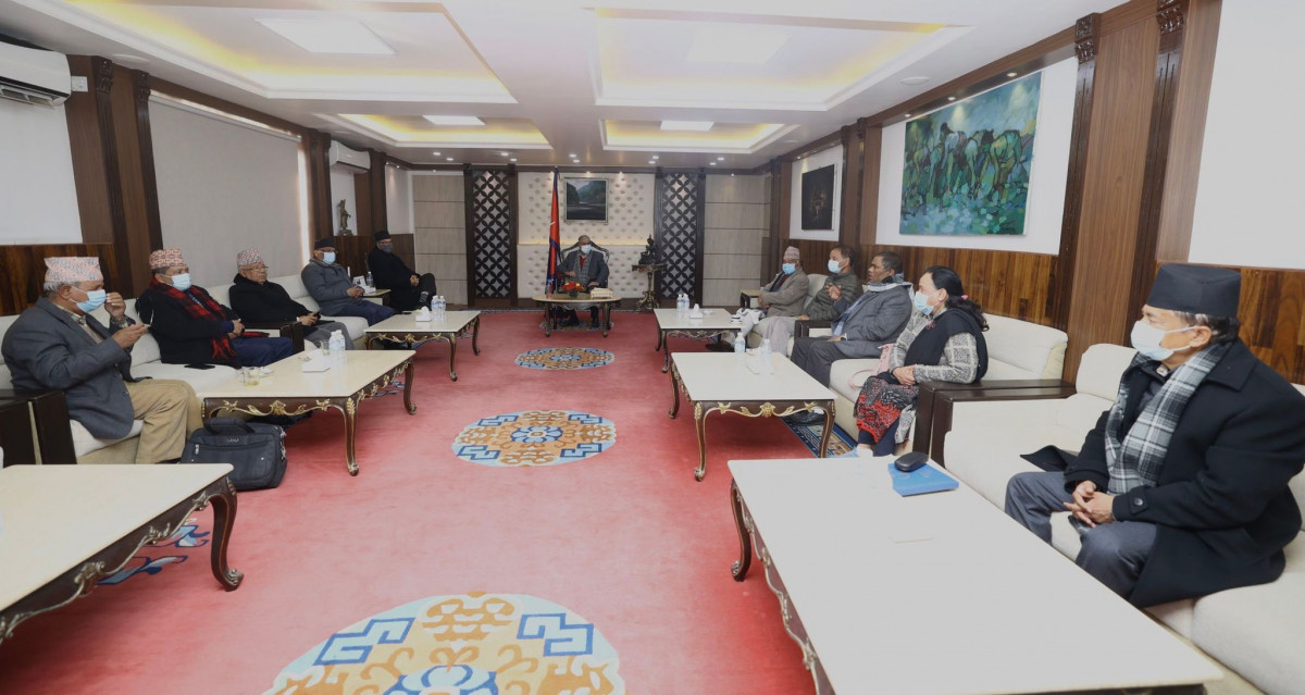 गठबन्धन बैठक : नेकपा एसले पठाएका मन्त्रीलाई शपथ गराउन देउवाले मानेनन्