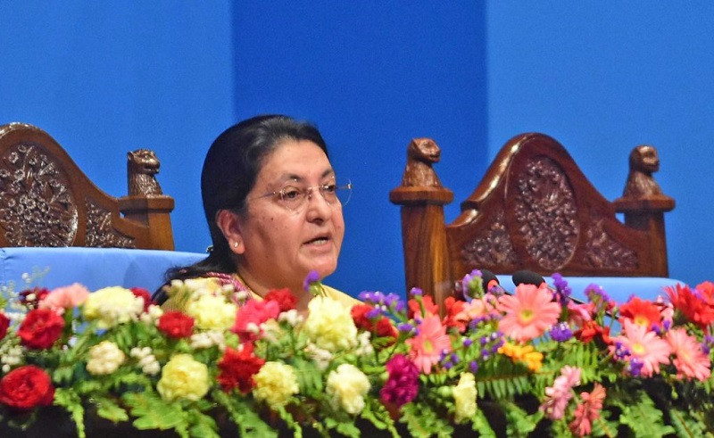 नेपालले असंलग्न परराष्ट्र नीतिको दृढतापूर्वक  पालना गर्दै आएको छ : राष्ट्रपति (सम्बाेधनकाे पूर्णपाठसहित)
