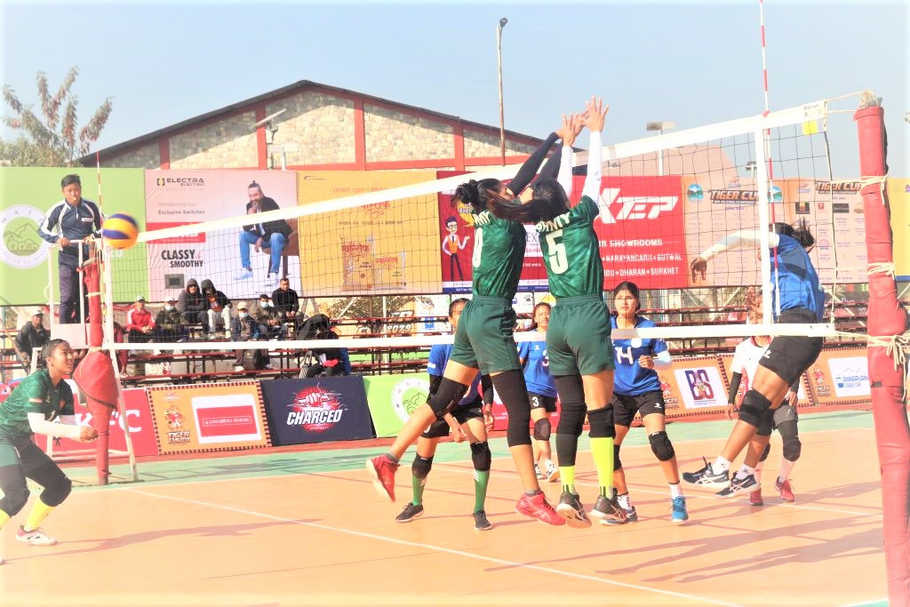 तेस्रो टाईगर कप भलिबल : पुरुषतर्फ एपीएफ र गण्डकी तथा महिलातर्फ आर्मीको विजयी सुरुआत 